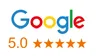Google rating 5.0 stars